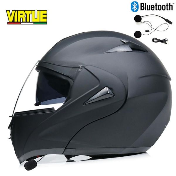 

motorcycle helmets dual lens reflective helmet, bluetooth, and motorcycle, complete mask, dot racing helmet