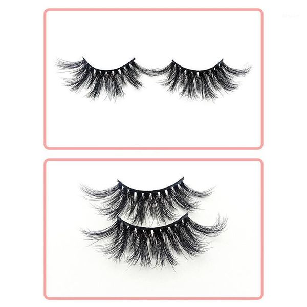 

pair 25mm false eyelashes thick 5d mink lashes makeup dramatic long ac8891