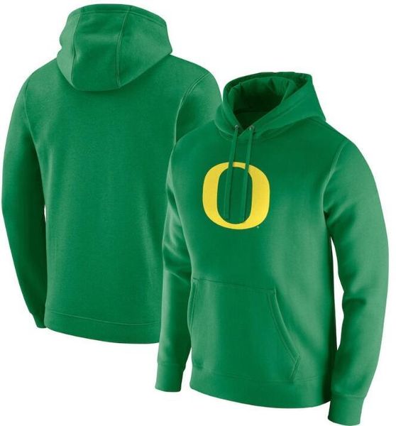 2021 Oregon Orange Club Fleece Pullover Ducks Heathered Moletom masculino pulôver azul