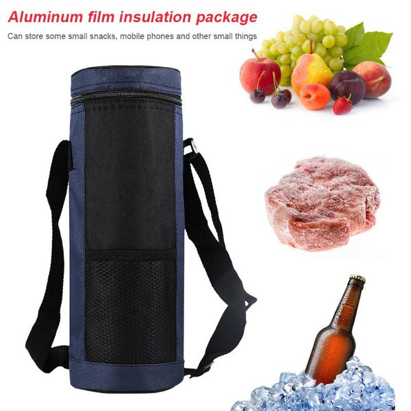 

outdoor bags portable lunch insulation bag camping food cooler water bottle outing carrying