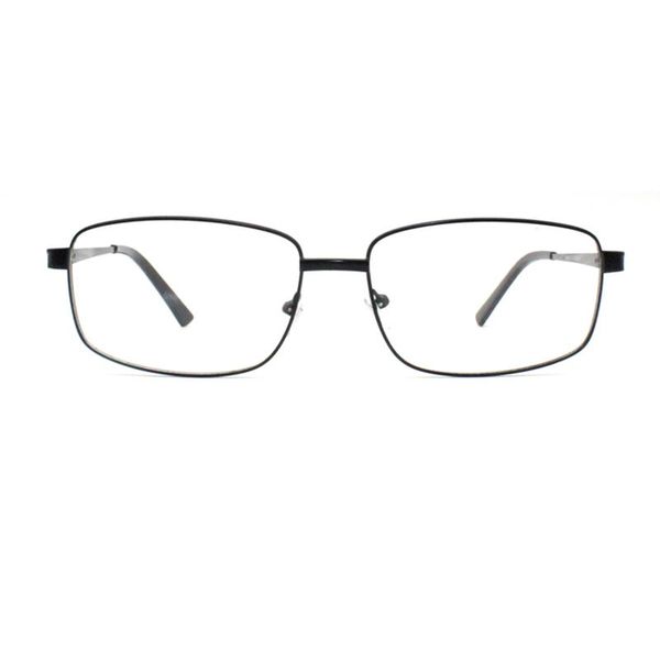 

fashion sunglasses frames m018 big face size men glasses frame transparent eyeglasses 2021 vintage square clear lens optical spectacle, Black