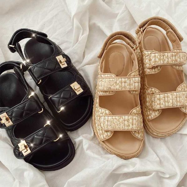 

sandals solid woman shoes back strap hook & loop female lightweigh zapatos de mujer summer fashion ladies, Black