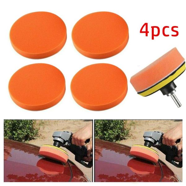 

care products 4pcs sponge polishing pad accessories car 125mm polisher replacement
