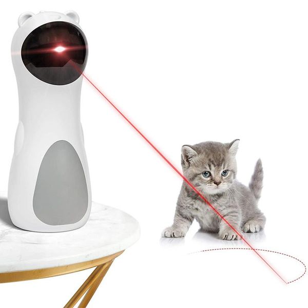 Giocattoli per gatti USB Giocattolo automatico Laser LED Interactive Smart Pet Funny Handheld Mode Electronic Light Supplies Attira l'attenzione