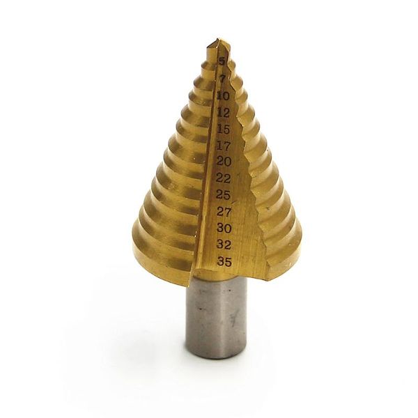 

professional drill bits hss step 5mm-35mm titanium shank woodworking power tools