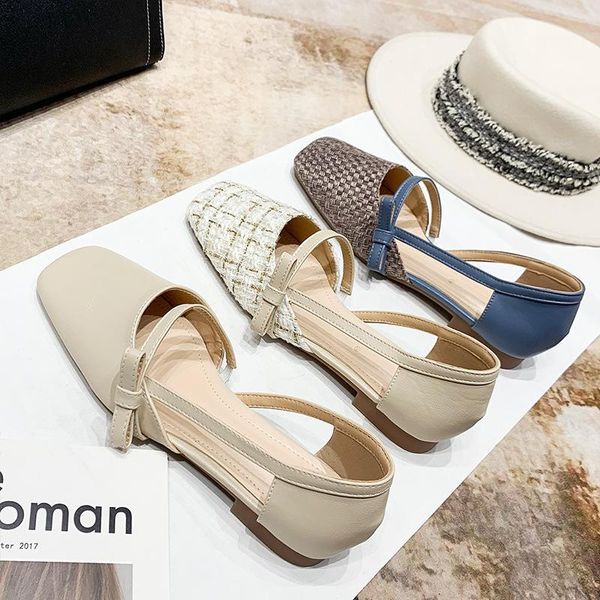 

sandals elegant lady flats shoes for summer women 2021 toe closed casual female white ol, Black