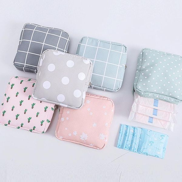 

storage bags 13x13x3cm fashion women mini cosmetic bag travel sanitary napkins make up coin money card lipstick pouch purse