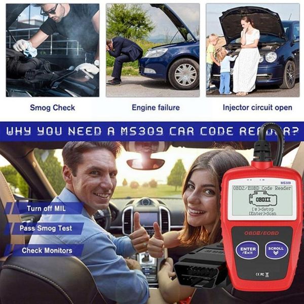 

code readers & scan tools universal all car fault reader engine scanner tool reset diagnosis accessories diagnostic x5j8