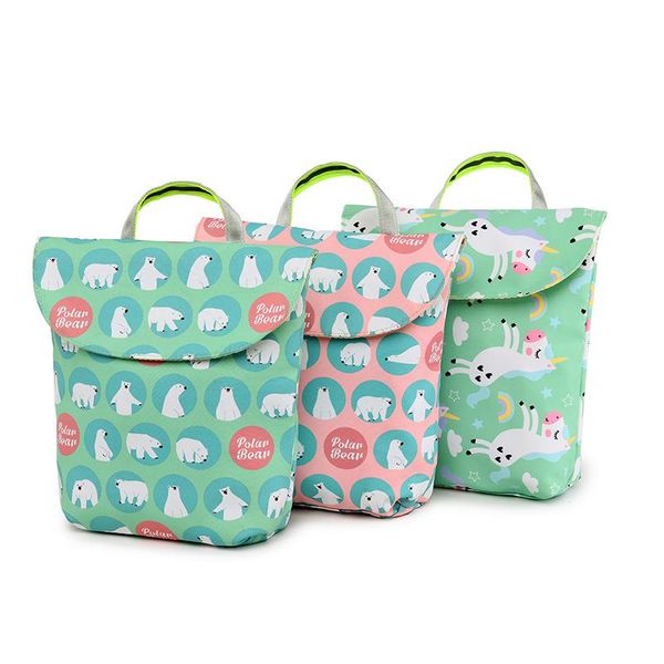 

waterproof reusable wet bag for nursing menstrual pad baby diaper nappy travel wetbag maternity storage bags