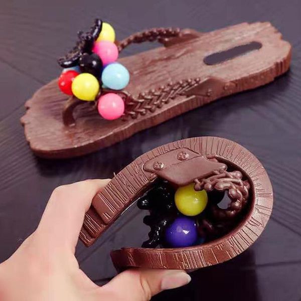 

women's slippers ladies clip toe home summer grape decorate sweet flip flops fashion casual beach soft bottom flats, Black