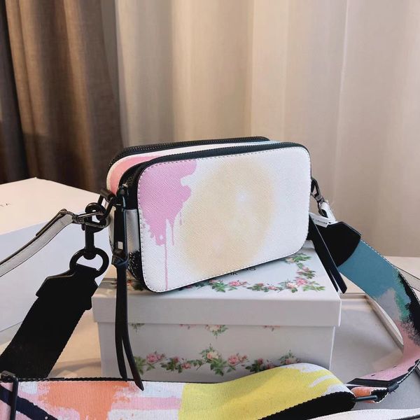 

sell cowhide color matching shoulder bags crossbody womens fashion camera bag purses cross body handbag two-tone trendy handbags 2021 lianqu