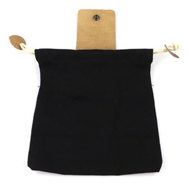 

leather and canvas bag garden fruit picking camping storage waist hanging bags