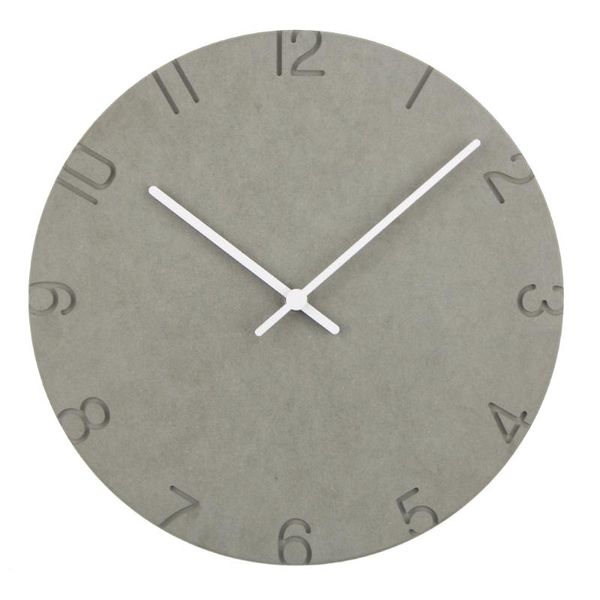 

simple wooden wall clock living room round colorful board creative clocks