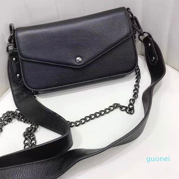 

2021 leather clutch handbags for women evening bags fashion chain purse lady shoulder handbag presbyopic crossbody mini messenger