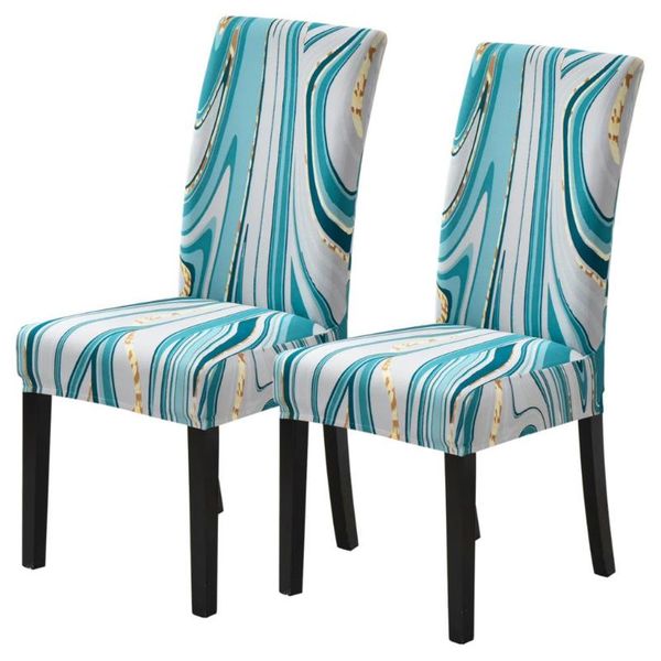 

2/4/6pcs printed elastic stretch chair cover spandex dinning room kitchen slipcovers protector for wedding banquet party covers
