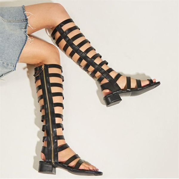 

dress shoes maiernisi summer woman cool boots women's pattern sandals 4cm square heel fashion show 4-9, Black