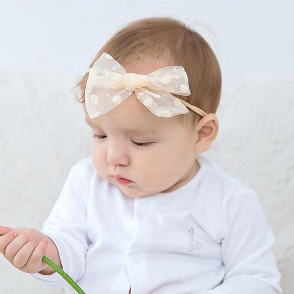 

hair accessories baby headband nylon born lace for girls bows hairband headmade head bands infant party headwear, Slivery;white