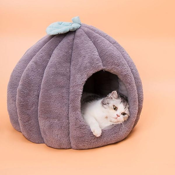 

cat house removable and washable fur pumpkin litter beds & furniture