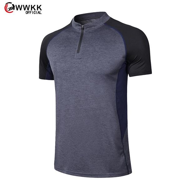

brand clothing fitness running t shirt men o-neck t-shirt cotton bodybuilding sport shirts gym jerseys, Black;blue