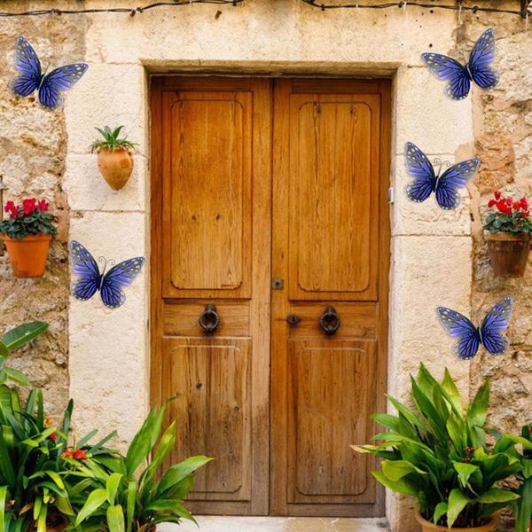 

decorative objects & figurines vivid and lifelike design metal butterfly wall art hanging decor for home patio garden backyard room decorati