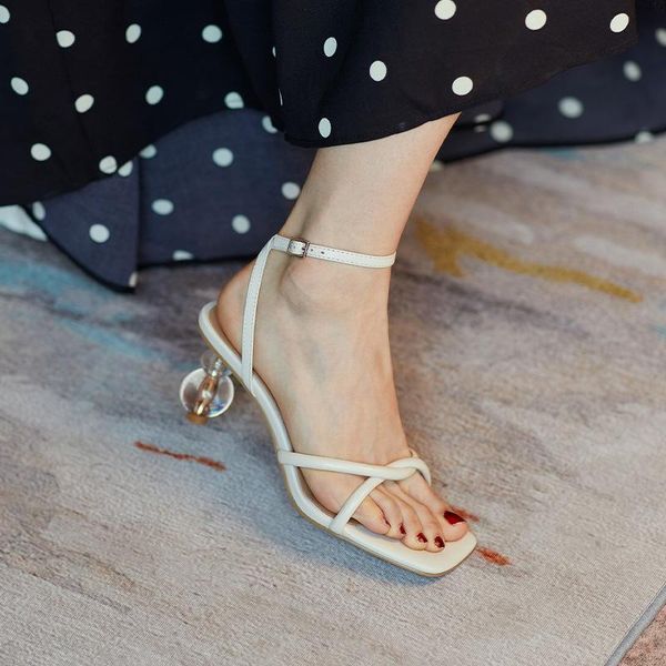 

high-heels high-quality fabric shallow pointed toe party summer high-heel womens sandals women 2021 dress shoes, Black