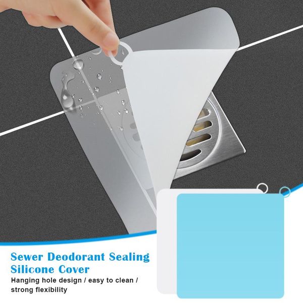 

1/2/6pcs sewer smell removal sealing silicone cover anti-smell drain js22 bath mats