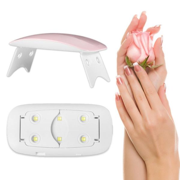 

nail dryers mini 6w dryer machine portable 6 led uv manicure lamp nails usb cable home use for drying
