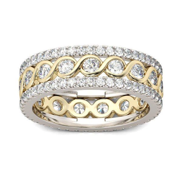 

wedding rings fashion jewelry rings, zircon ring wedding ring, Slivery;golden
