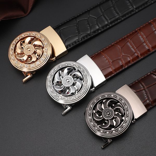 

leather alligator belt for men, Black;brown