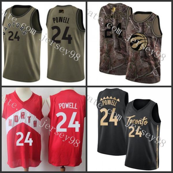 

toronto raptors men #24 norman powell retro basketball jersey, Black