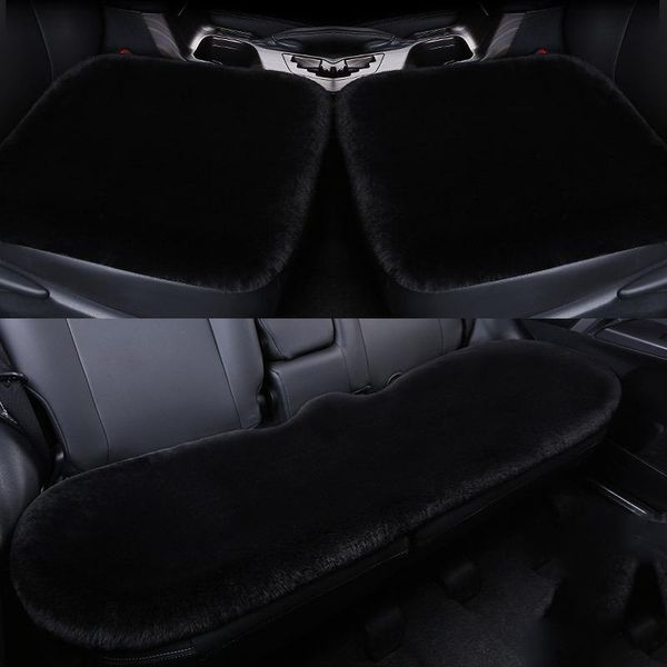 

seat cushions winter warm car seats supports cushion sets auto soft plush for women mat goods decor car-styling