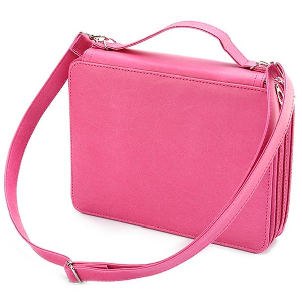 

pencil bags 184 slot portable colored case holder waterproof large capacity leather bag for student supplies