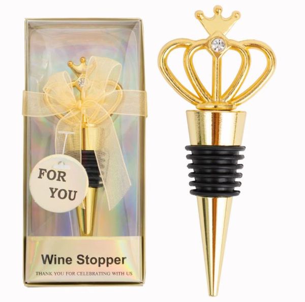 Diamond Crown Wine Stopper Silver Stoppers Home Bar Bar Ferramenta de Metal Selos Stopers Wedding Guest presentes SN6282