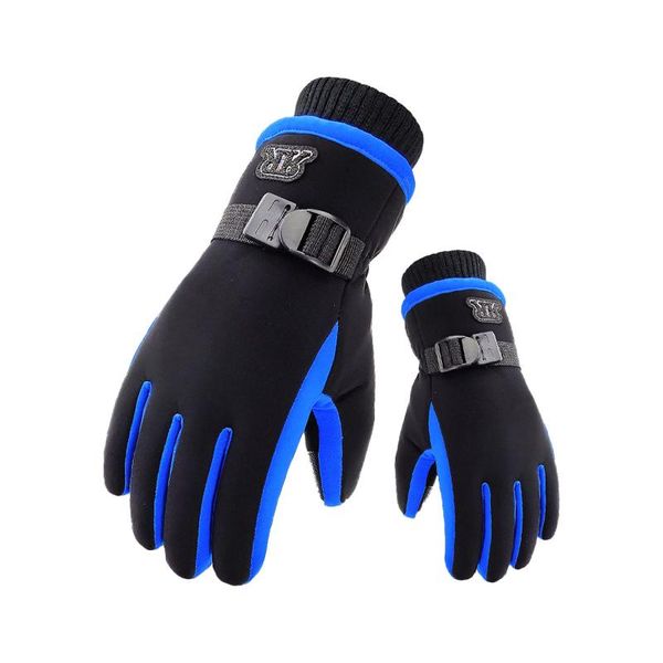 

cycling gloves 2021 windproof men women ski black winter warm full finger snow snowboard sports game gloves#35