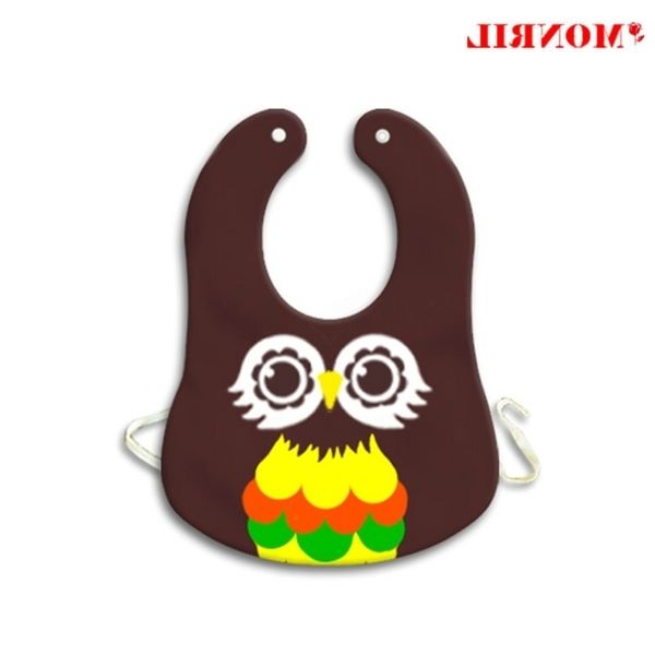 

direct marketing baby products owl shape saliva towel cotton splash proof bib