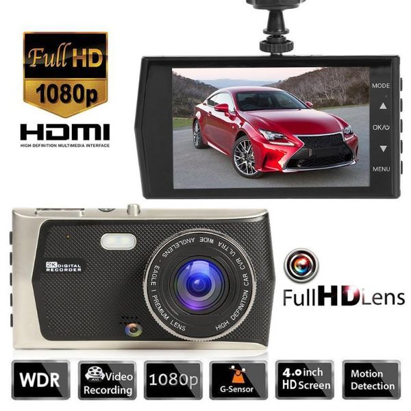 

inches touch screen rearview mirror dash cam 1296p car dvr stream media cameras front and rear camera recorder dvrs