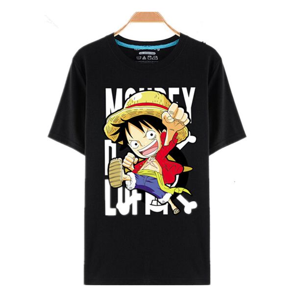 

men's t-shirts designer one piece japanese anime o -neck black -shirt for men design -shirt camisetas xkjs, White;black