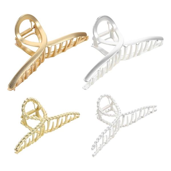 

hair clips 4pcs alloy elegant design big size for holder