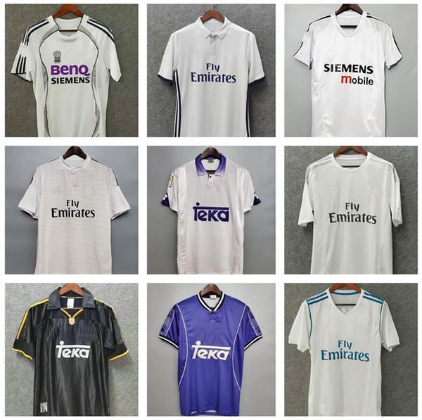 

real madrid retro soccer jersey guti ramos seedorf carlos 13 14 15 16 ronaldo zidane beckham raul redondo 94 95 96 97 98 99 00 01 02 03 04 0, Black;yellow