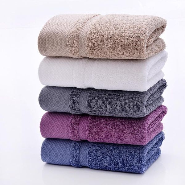 

towel 34*75cm 100% cotton plain thickened quick water suction travel beach bathroom gym sauna white face 5 colors