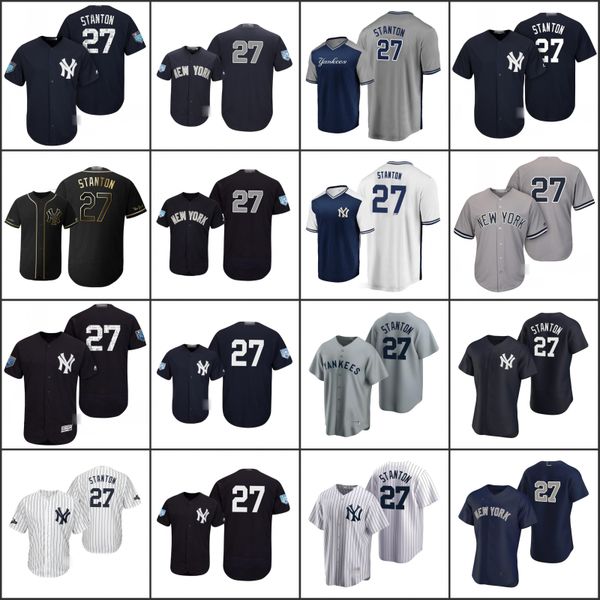 

new york yankees men 27 giancarlo stanton women youthjerseys, Black;red