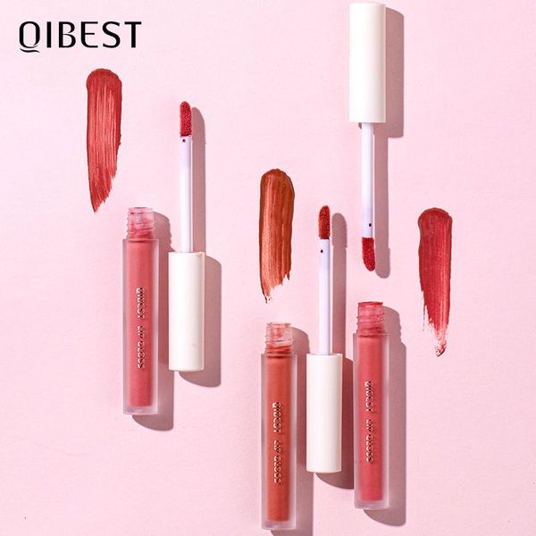 

lip gloss qi waterproof liquid lipstick lips makeup long lasting 8 colors nude cosmetic matte lipgloss tint