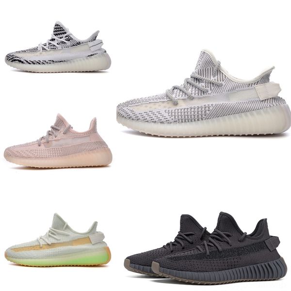 

gijrx mens static shoes 350 kanyewest sports sneakers women ash blue trainers clay fade asrielblack running cinder israfil beluga, Black