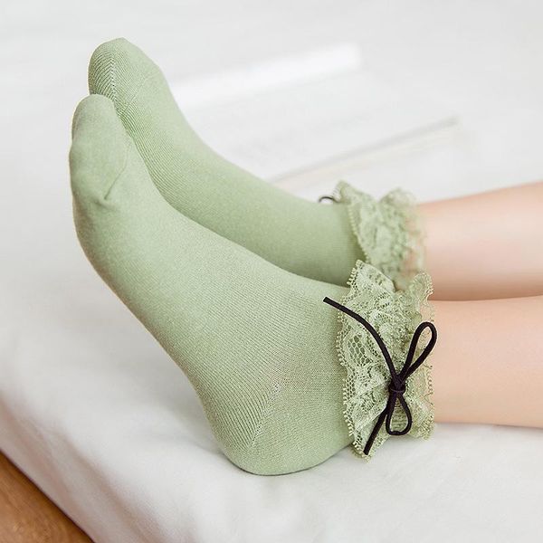 

socks female lolita japanese retro princess lace korean college wind soft sister small shoes cute & hosiery, Black;white