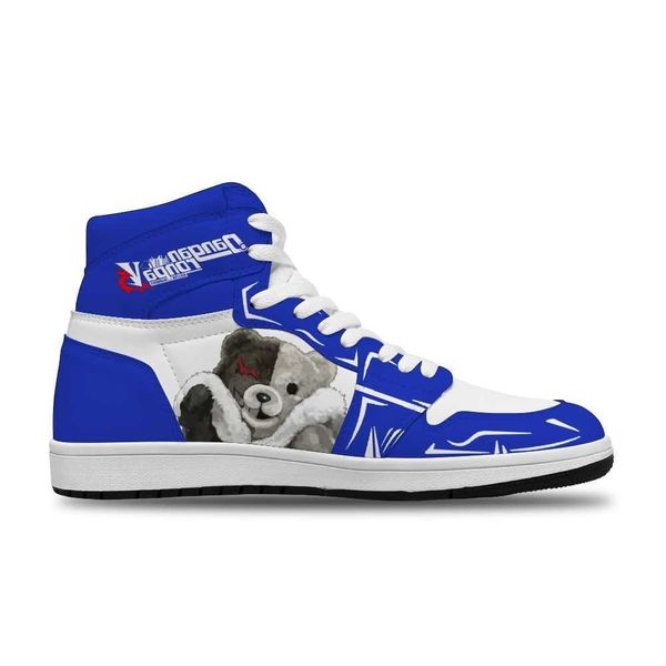 

2021 japanese anime danganronpa diy breathable running non-slip basketball shoes for teenagers fashion sneakers high basketball shoes non sl
