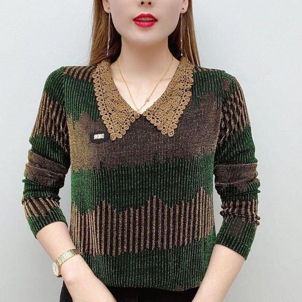 

women's t-shirt autumn long-sleeved medium loose top, White