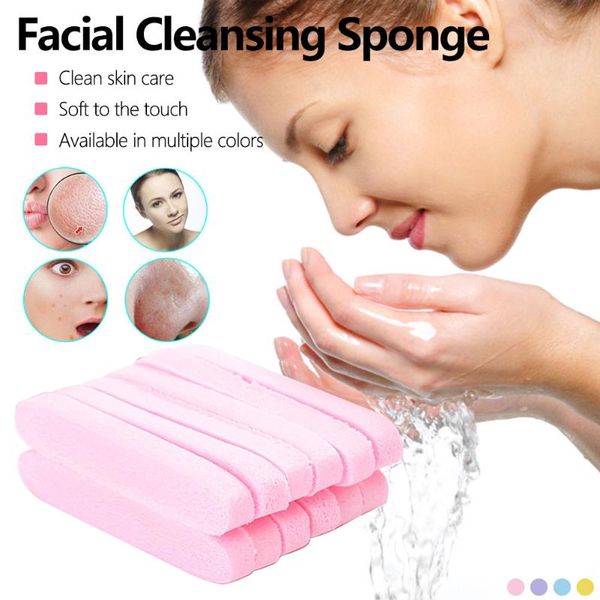 

sponges, applicators & cotton 12pcs/set compress puff face wash pad cleanup exfoliator soft makeup flutter portable pink cleansing sponge sk