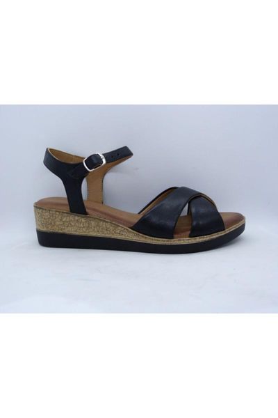 

sandals genuine leather comfort, Black