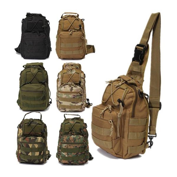 

molle tactical bag military sling single shoulder chest pack for fishing camping hiking backpack climbing outdoor bags