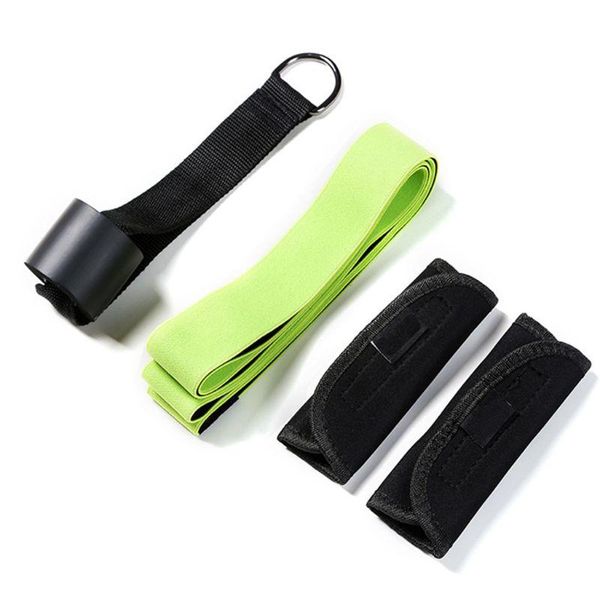 

fitness yoga strap with door buckle exercise stretching belt resistance band g99d stripes
